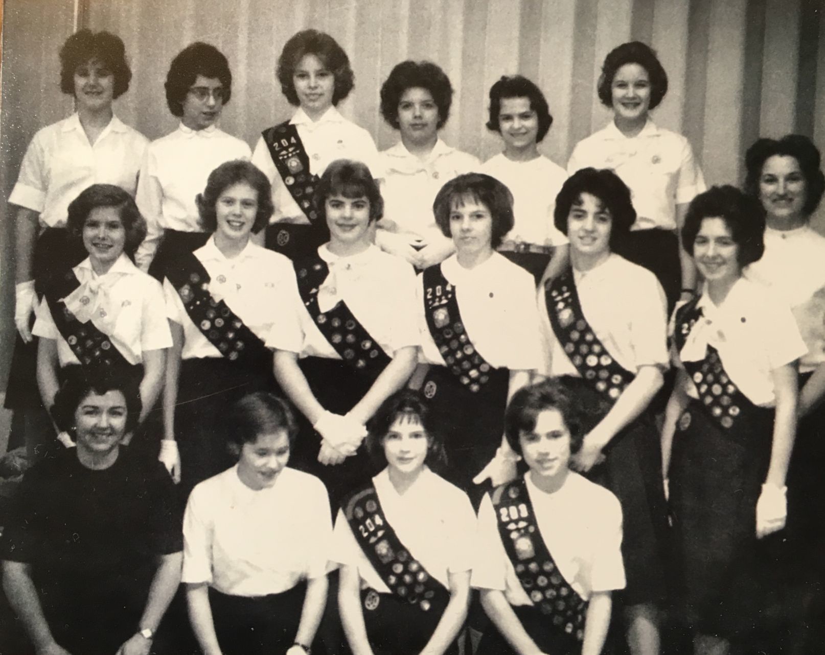 Doris Rouse was a Girl Scout through High School
